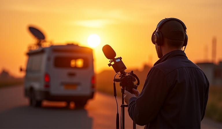 Live nieuwsverslaggeving op locatie